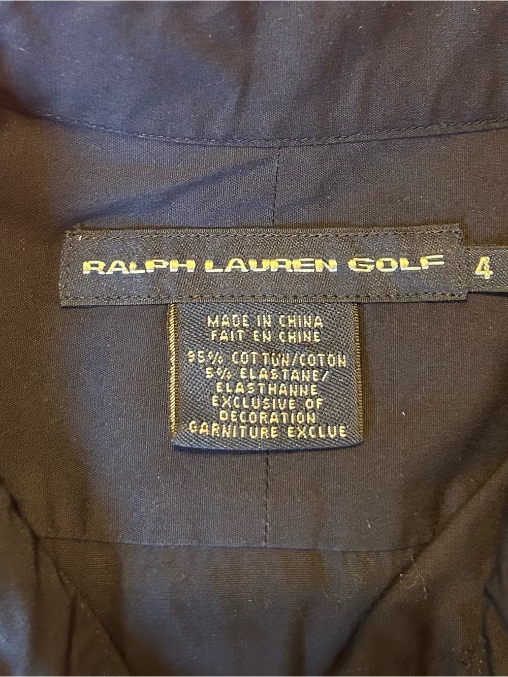 Women’s Ralph Lauren Golf Navy & Green Cotton Long Sleeve Button-Down Shirt - Picture 3 of 4